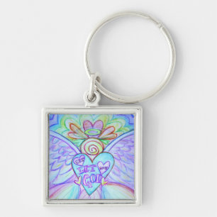 Porte-clés Laissez l'amour laisser Dieu Guardian Angel Porte
