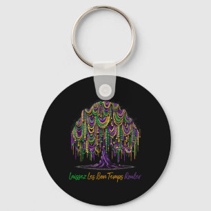 Porte-clés Laissez Les Bon Temps Rouler Mardi Gras Tree Beads