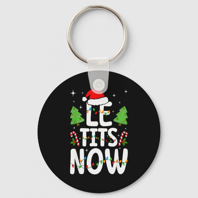 Porte-clés Laissez maintenant tomber la neige Funny Noël Hive (Recto)