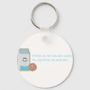 Porte-clés Lait et cookies