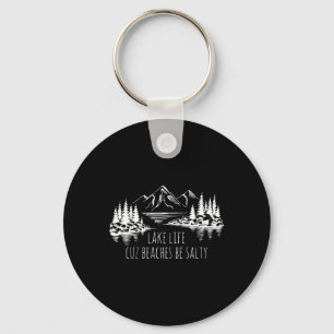 Porte-clés Lake Life Cuz Plages Salty Funny Camping Camp Adv