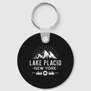 Porte-clés Lake Placid New York - Randonnée de ski de montagn