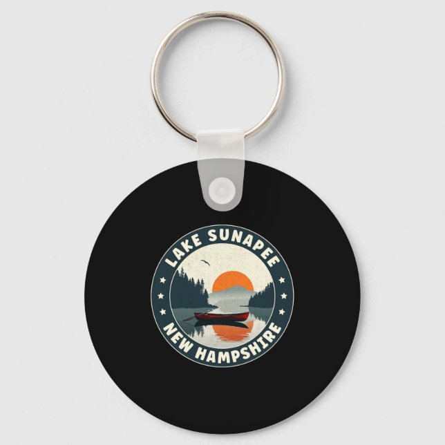Porte-clés Lake Sunapee New Hampshire Sunset T Shirt  (Recto)