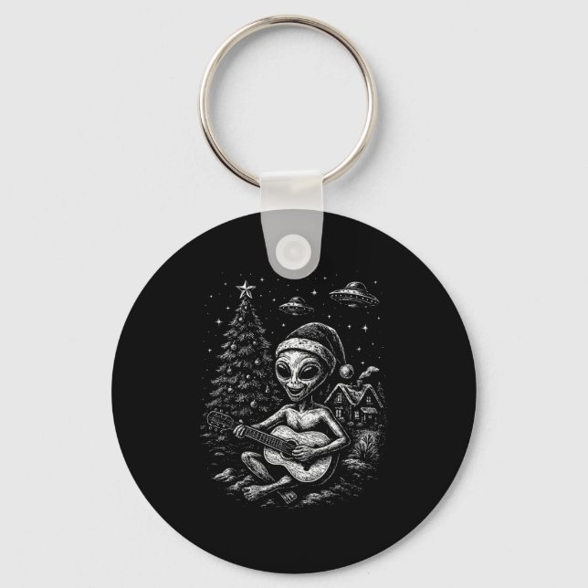 Porte-clés L'Alien aime Noël  (Recto)