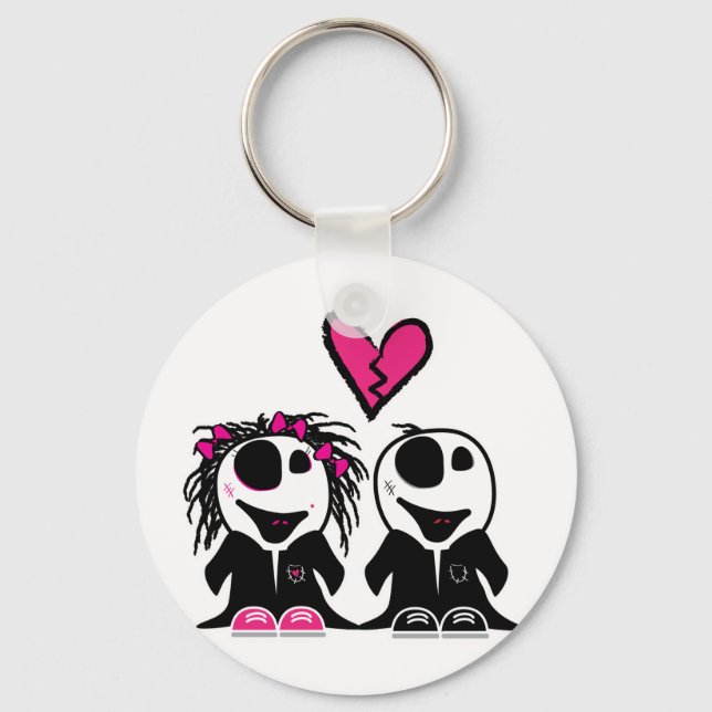 PORTE-CLÉS L'AMOUR DES ZOMBIES (Recto)
