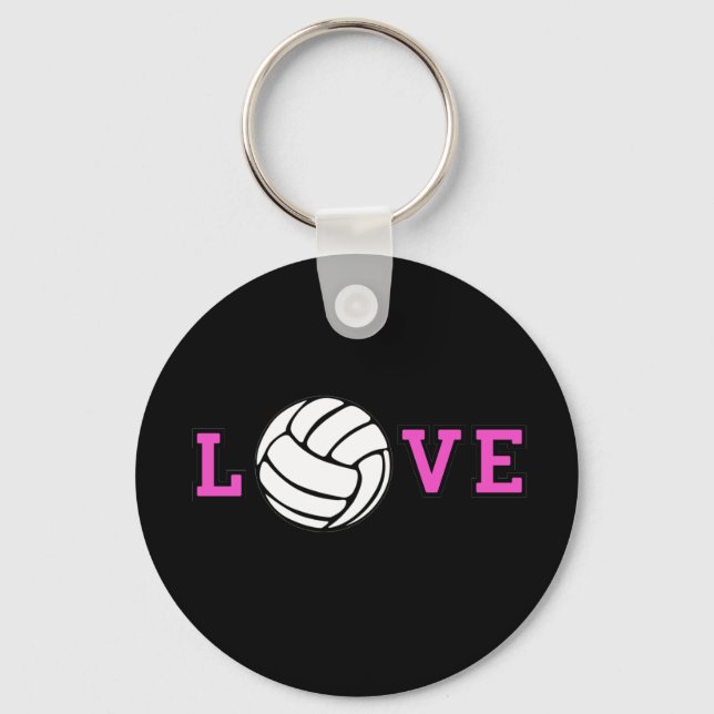 Porte-clés L'amour du volleyball (Recto)
