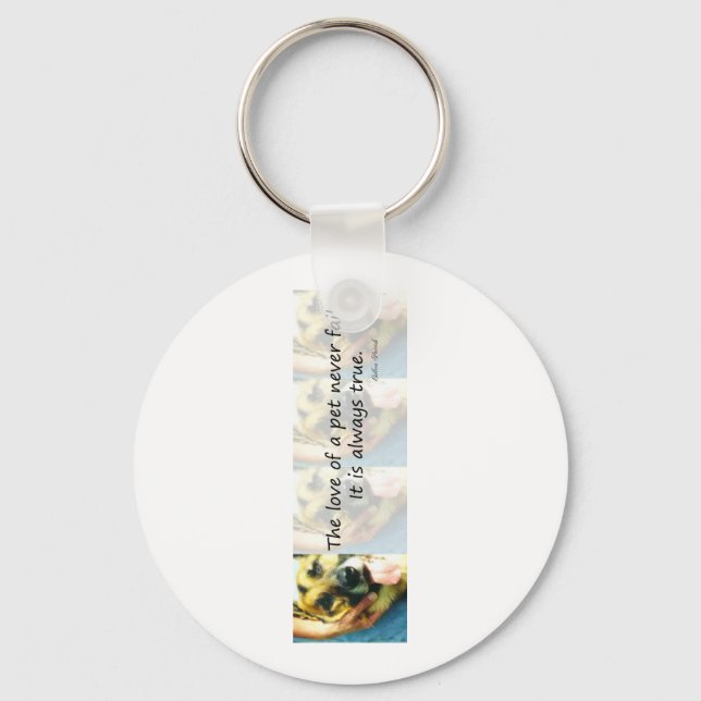 Porte-clés L'amour d'un animal de compagnie (Recto)