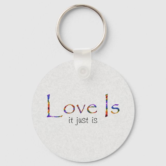 Porte-clés L'amour est arc-en-ciel (Recto)
