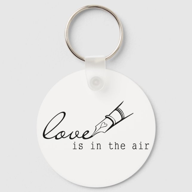 Porte-clés l'amour est dans l'air (Recto)