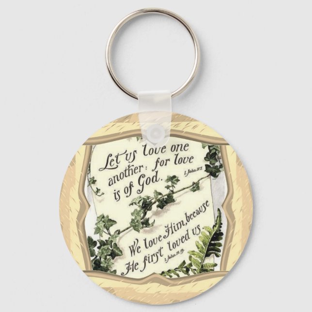 Porte-clés "L'amour est de Dieu" (Recto)