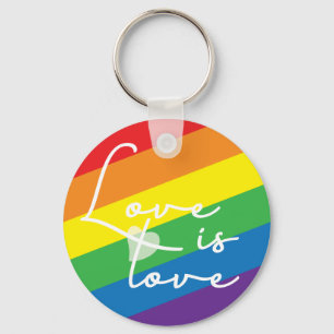 Porte-clés L'amour est porte - clé d'amour, affirmant la fier