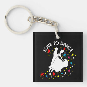 Porte-clés L'amour pour la danse