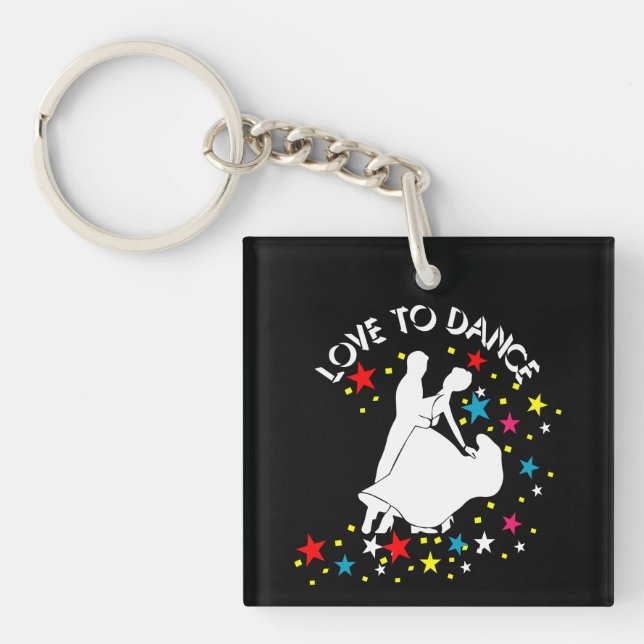 Porte-clés L'amour pour la danse (Devant)