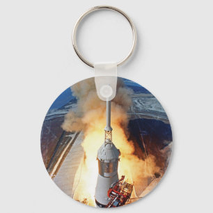 Porte-clés Lancement de la fusée de l'alunissage d'Apollo 11 