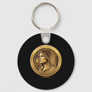 Porte-clés Lancement de la monnaie Trump et Melania Meme Coin