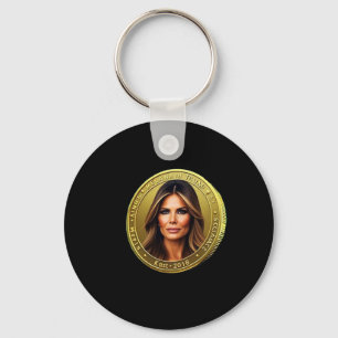 Porte-clés Lancement de la monnaie Trump et Melania Meme Coin