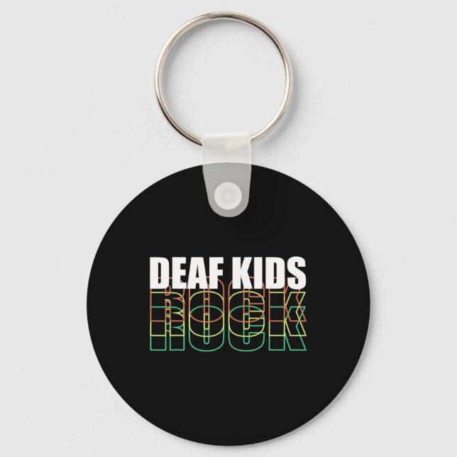 Porte-clés Langue des signes pour enfants  (Recto)