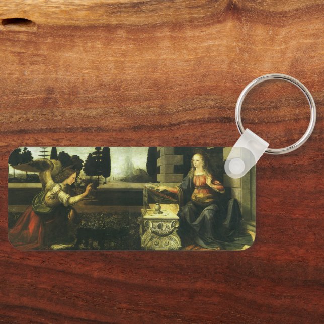 Porte-clés L'Annonciation du Seigneur par Léonard de Vinci (Recto)
