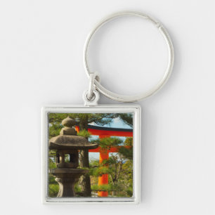 Porte-clés Lanterne en pierre et porte Torii