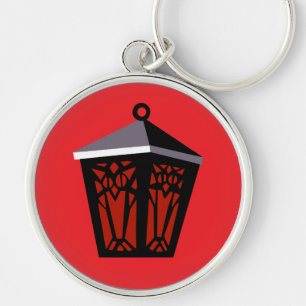 Porte-clés Lanterne Hibou Rouge