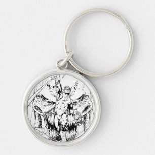 Porte-clés Lanterne verte avec le courant de la lumière