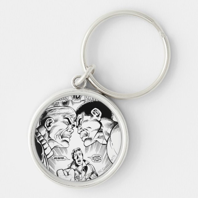 Porte-clés Lanterne verte contre Lanterne verte, noir et blan (Devant)