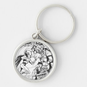 Porte-clés Lanterne verte contre l'Assistant des Odds, Noir e