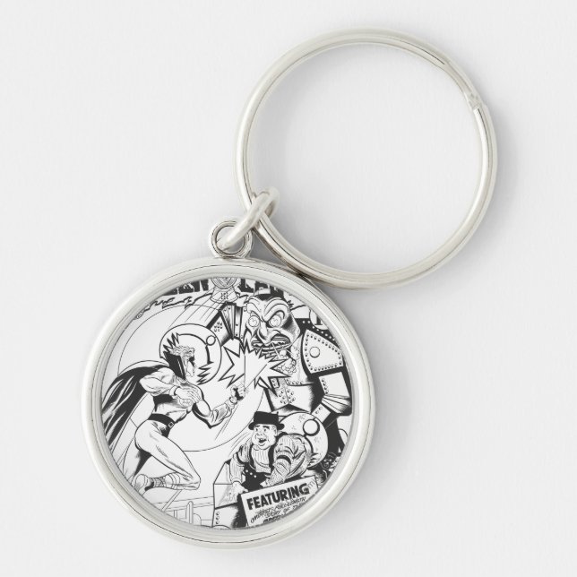 Porte-clés Lanterne verte contre l'Assistant des Odds, Noir e (Devant)