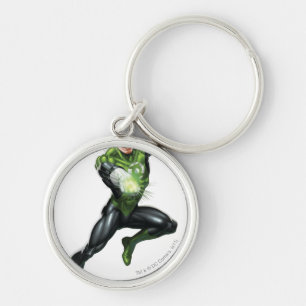 Porte-clés Lanterne verte - entièrement rendue, sautant