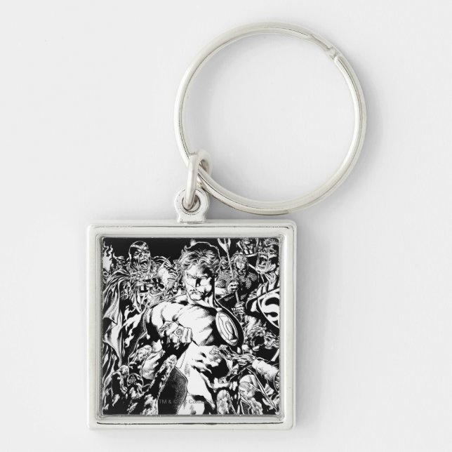 Porte-clés Lanterne verte entourée (Devant)