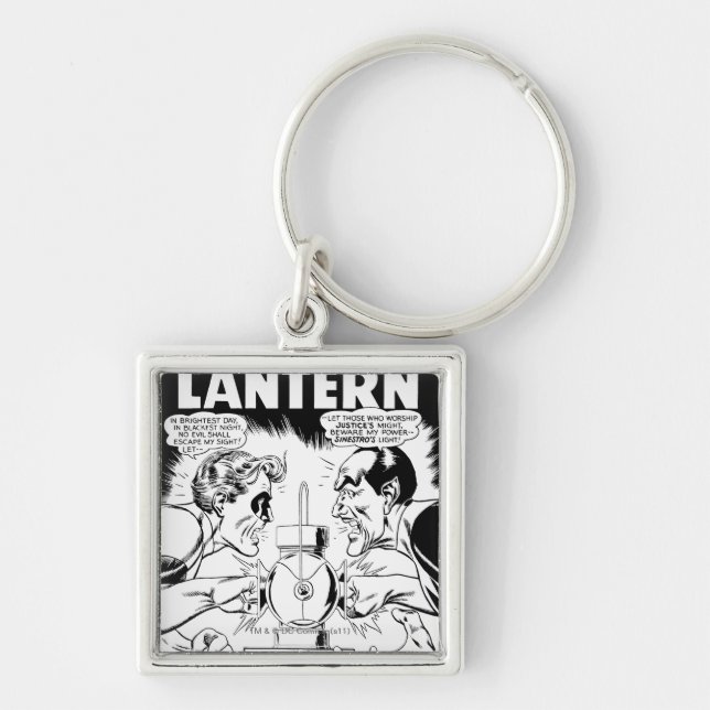 Porte-clés Lanterne verte vs Sinestro, noir et blanc (Devant)