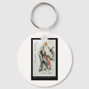 Porte-clés Lao Tzu Great Love/Courageous Quote Gifts Tees Etc