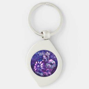 Porte-clés Lapin de Floral Fantaisiste Personnalisé