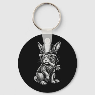 Porte-clés Lapin de Pâques Carotte Comme Un Cigarette Drôle d