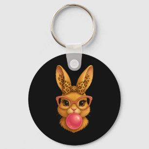 Porte-clés Lapin de Pâques heureux Coquette Arc Fille Lapin d