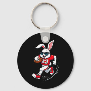 Porte-clés Lapin de Pâques jouant au footll 
