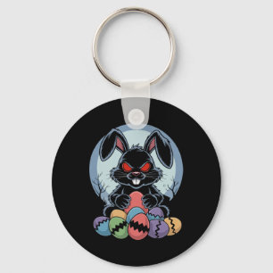Porte-clés Lapin de Pâques méchant Épouvantable Horreur aux y