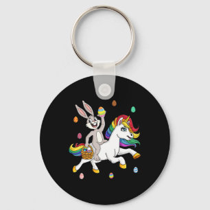 Porte-clés Lapin De Pâques Monter Une Unicorne Mignonne Fille