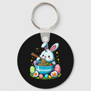 Porte-clés Lapin de Pâques Ramen Kawaii Nouilles Japonaises F