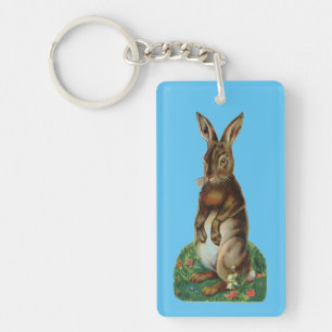 Porte-clés Lapin debout vintage