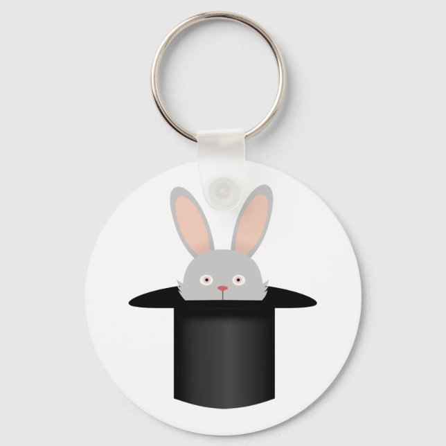 Porte-clés Lapin en casquette (Recto)
