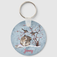 Lapin et Oiseaux de Neige