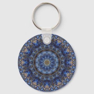 Porte-clés "Lapis Lazuli Laminate" Mandala porte - clé