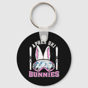 Porte-clés Laprès-ski Bunnies Snow Bunny Skieuses Femmes Ski 