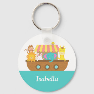 Porte-clés L'arche de Noé, animaux mignons pour des enfants