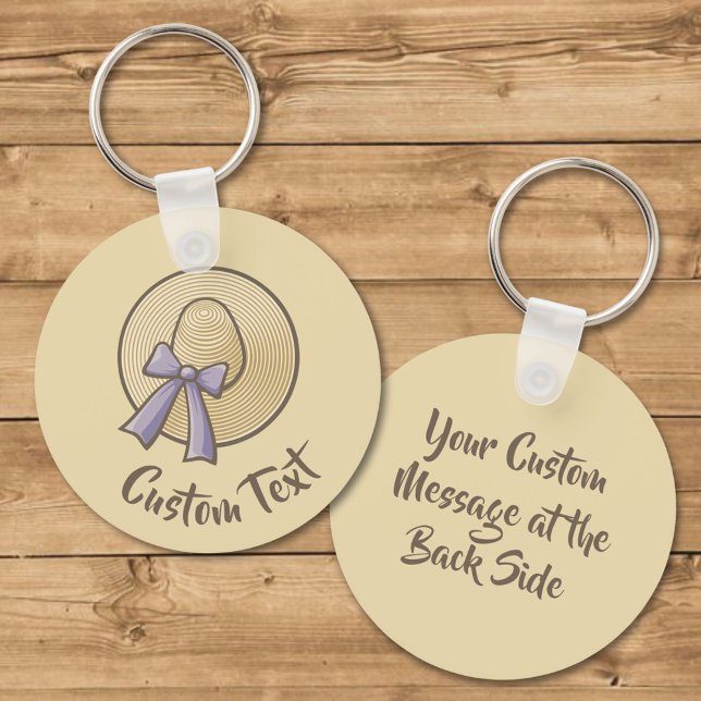 Porte-clés Large Casquette beige clair (Créateur téléchargé)