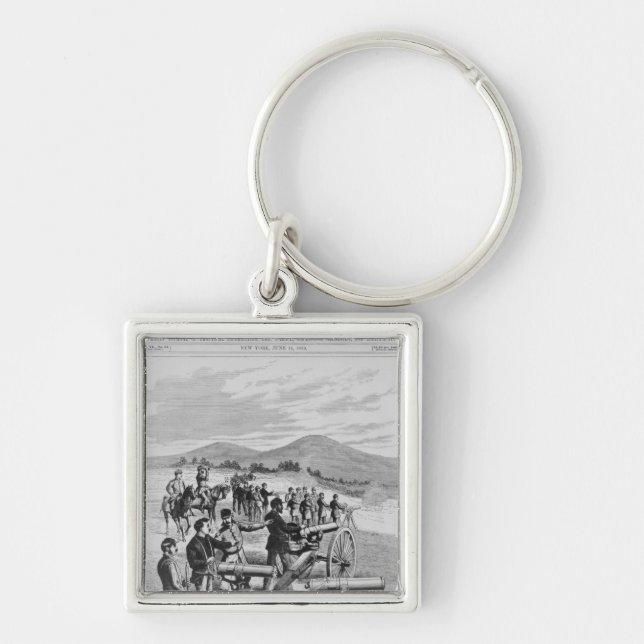 Porte-clés L'arme à feu de Gatling de nouveau modèle (Devant)