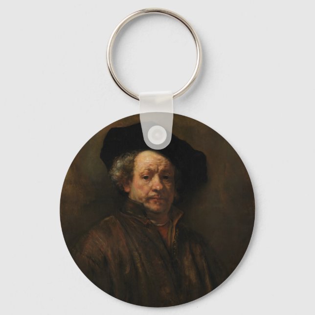 Porte-clés L'art de l'auto-portrait de Rembrandt van Rijn (Recto)