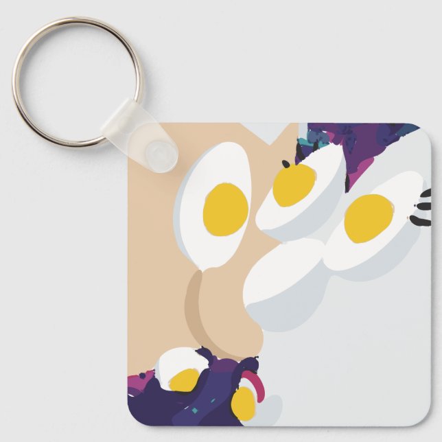 Porte-clés L'art de l'oeuf RG RA (Recto)