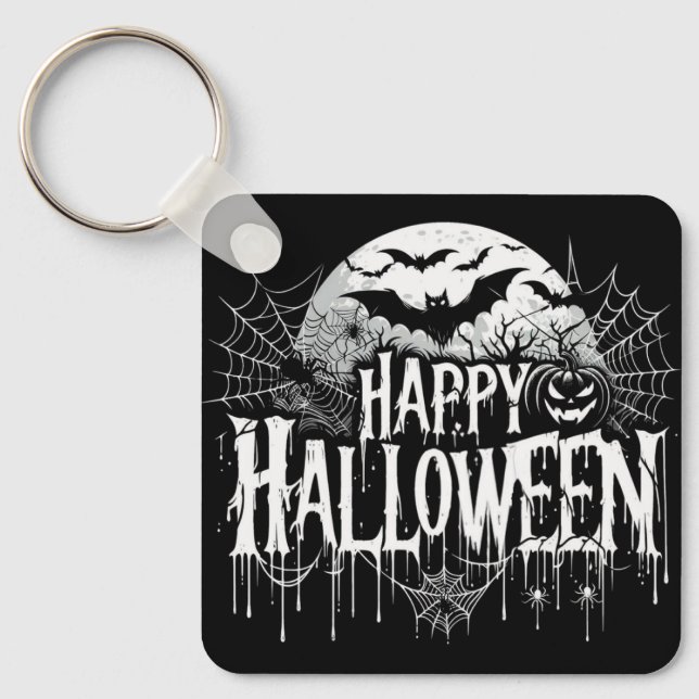 Porte-clés L'art d'Halloween vintage (Recto)